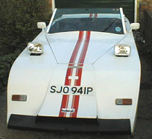 The Bobcat - white with red stripes